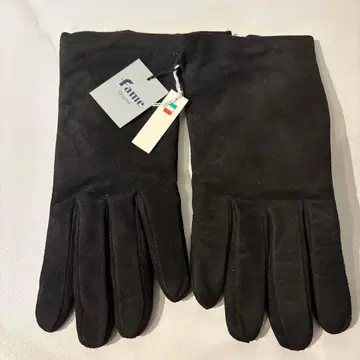 스웨이드 가죽 장갑 이탈리아제 안감 캐시미어 100% 택 포함