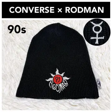 레어 90s 컨버스 RODMAN 니트 모자 비니 로드먼 블랙
