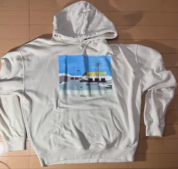 백 넘버 X-라지 화이트 후드티