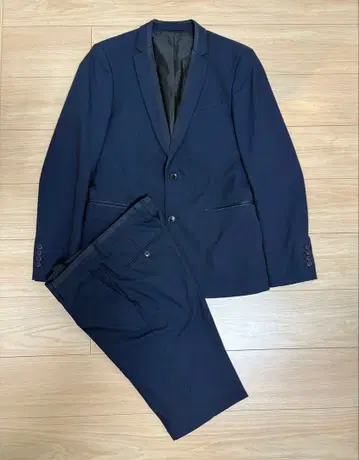ZARA 수트 셋업 네이비