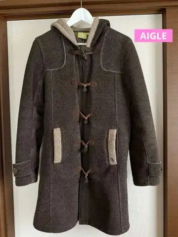 AIGLE 폴라텍 플리스 더플 코트 브라운 40 L