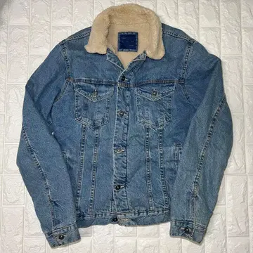 ZARA 보아 안감 부착 라이트 블루 데님 자켓 L