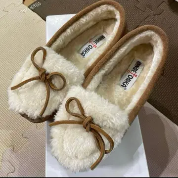 미사용 새상품 MINNETONKA 모카신 신발 시나몬