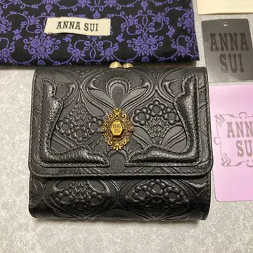 새상품 안나수이 ANNA SUI 금속 장식 접이식 지갑 노바