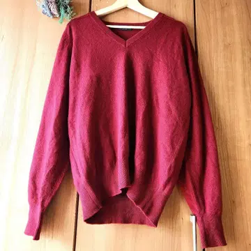 HONMA 혼마골프 캐시미어 100% V넥 긴팔 니트 따뜻한