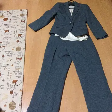 그레이 비즈니스 수트 셋업 상하의 세트