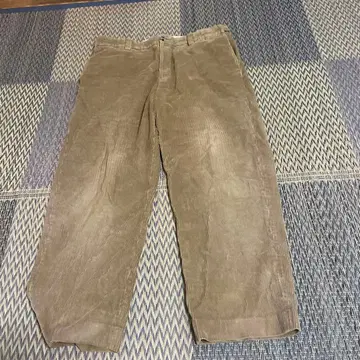 베이지 코듀로이 치노 팬츠