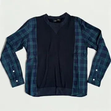 MR. GENTLEMAN 체크 무늬 트레이닝복 맨투맨 L 사이즈