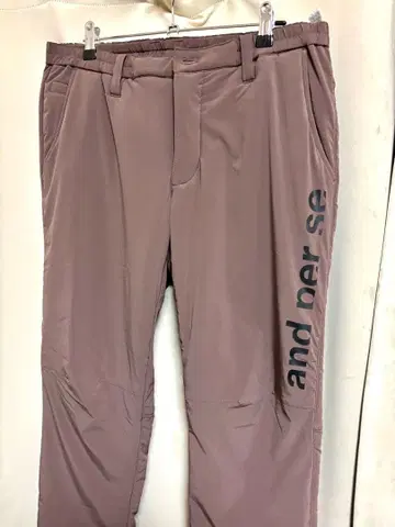 [ 새상품 ] and per se 충전솜 옅은 브라운 골프 팬츠 XL