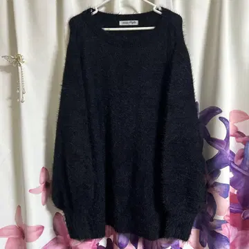 3L 사이즈 미사용품 오버 사이즈 블랙 니트 스웨터