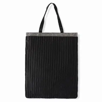 블랙 플리츠 토트백