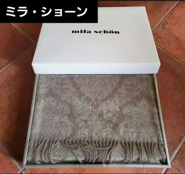 미사용 새상품 밀라 쇤 무릎 담요 캐시미어 울 숄 머플러 스톨