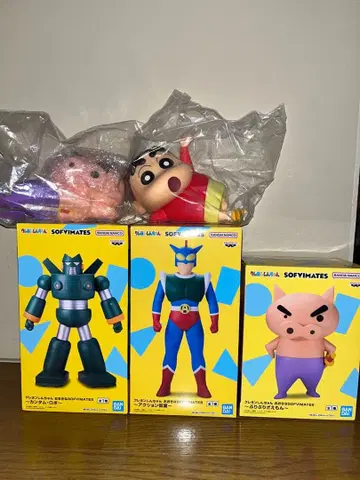 짱구는 못말려(크레용 신짱) 소프트 비닐 피규어 묶음 판매 신짱