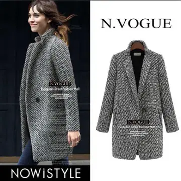 N.VOGUE 그레이 계열 롱 코트