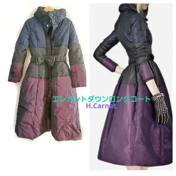 [ 익명 배송 ] 스타일업! 엘레강트 실루엣! 덕 다운 코트 롱 기장