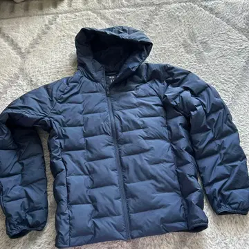 UNIQLO 네이비 퍼프 테크 후드티 다운 자켓 M