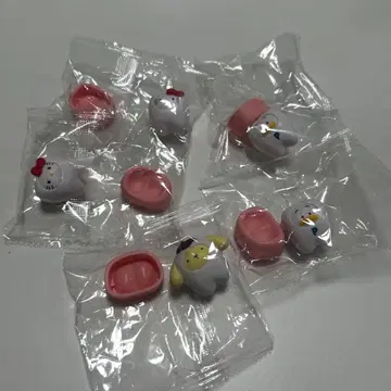 산리오 치아 가챠가챠 키티 페클 폼폼푸딩 세트