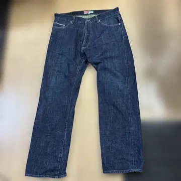 X-LARGE 스트레이트 데님 다크 블루 size34