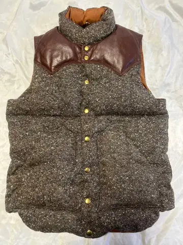 록키 마운틴 트위드 가죽 다운 베스트 38