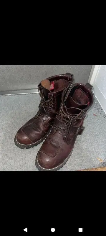 엔지니어 부츠 브라운 US 10