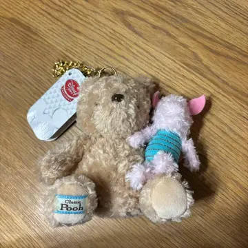 푸 봉제 인형 키체인 스트랩 피글렛 클래식