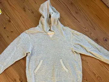 Loop & Weft 그레이 후드 부착 후드티 생산 종료 레어