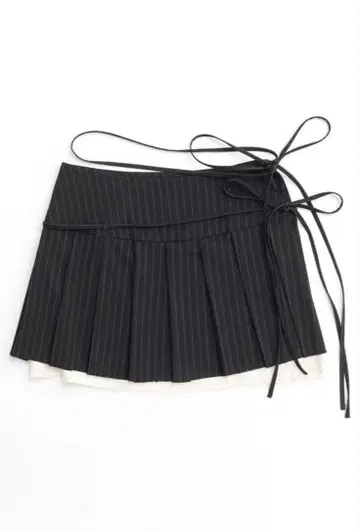 MAISON SPECIAL 플리츠 랩 미니 스커트