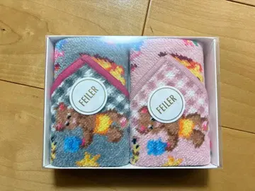 페이러 테디메이트 스카이 JAL 기내 판매 한정판 오리지널 손수건 세트