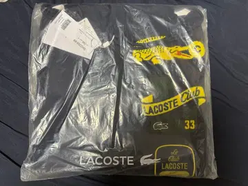 [ 새상품 ] 라코스테 헤리티지 와펜 스웨트 후드티 네이비 4-M