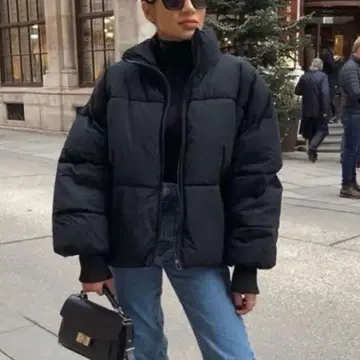 ZARA 오버사이즈 퍼프 자켓 S 다운 TRF Heat PWR