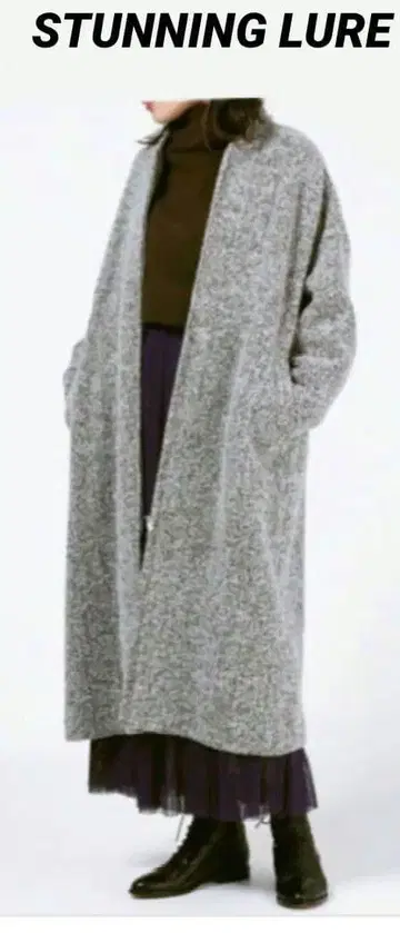 스터링 루어 알파카 지퍼 코트 블루종 코트 2 신가키 유이 씨