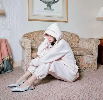 택 포함 Smyeon 셋업 후드티 맨투맨