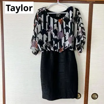 새상품급 Taylor 기하학 패턴 원피스 사이즈 6 포멀 비즈니스