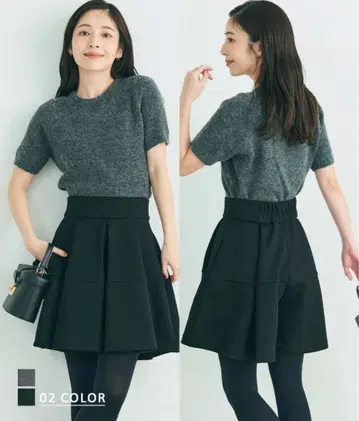 하이웨스트 큐롯 BASEMENT M 사이즈 미니 스커트