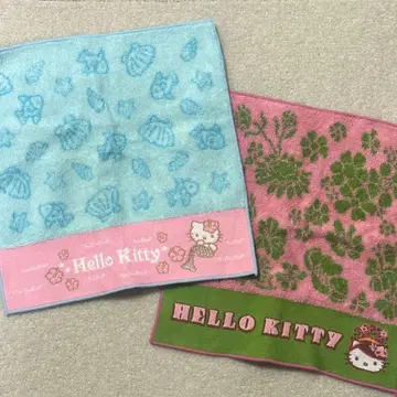 산리오 헬로키티 타월 손수건 2장 세트