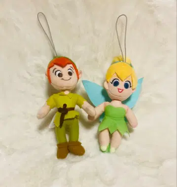 디즈니 100주년 봉제 인형 키링 피터팬 팅커벨