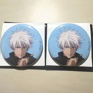 주술회전 전시 애니메이션 시부야 사변 캔뱃지 고죠 사토루 2개