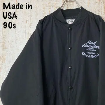 USA 00s 유니온 워크 바시티 자켓 XL 블랙 미국 빈티지 의류