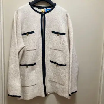 23구 노카라 자켓 화이트