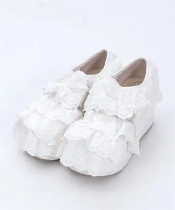 Chalmiere 코튼 레이스 프릴 스니커즈 L 사이즈