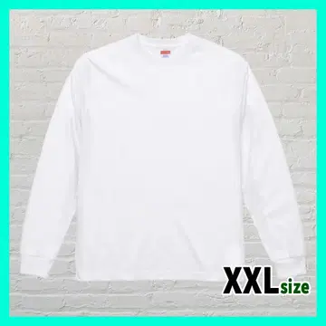 프리미엄 롱 슬리브 T셔츠 XXL 화이트