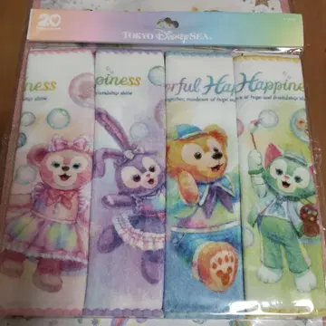 도쿄디즈니씨 컬러풀 해피니스 미니 타월 세트 4개입