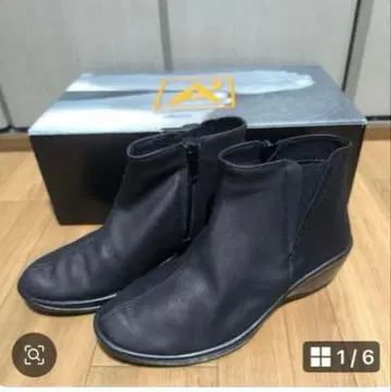 ARCOPEDICO 블랙 사이드 고어 부츠 23.5cm