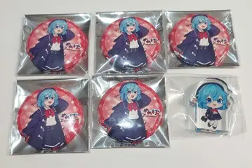 메메마을 RED 도쿄 타워 우파파론 씨 캔뱃지 아크릴 블록