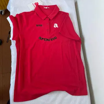 archivio 빨간색 피케 셔츠 VIVA