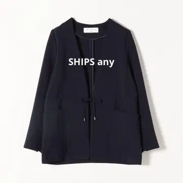 SHIPS any 네이비 노카라 자켓