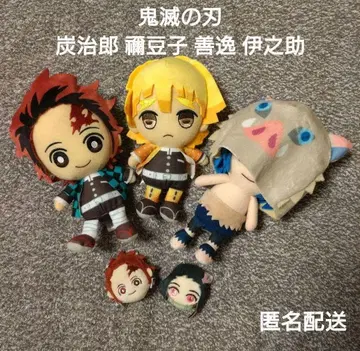귀멸의 칼날 탄지로 네즈코 젠이츠 이노스케 봉제 인형