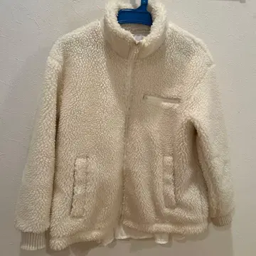 DANSKIN 플리스 자켓 화이트