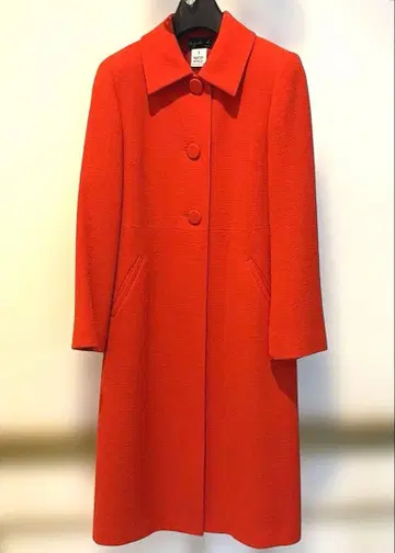 애니에스 베이 롱 코트 레드