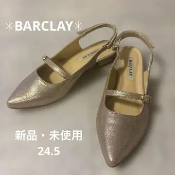 [ 새상품 미사용 ] BARCLAY 스트랩 펌프스 골드 24.5cm